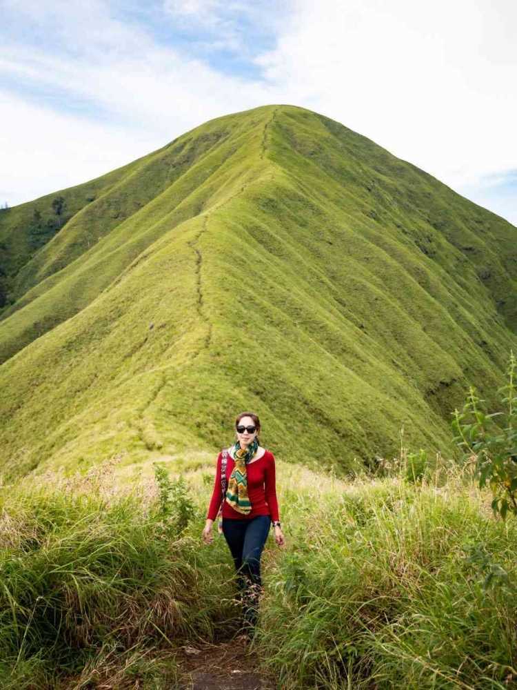 Hiking Anak Dara Hill near Mount Rinjani Sembalun